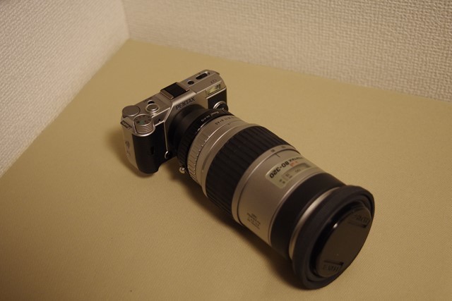 Pentax Q7にKマウント用レンズを付けて月を撮影: onigiristream